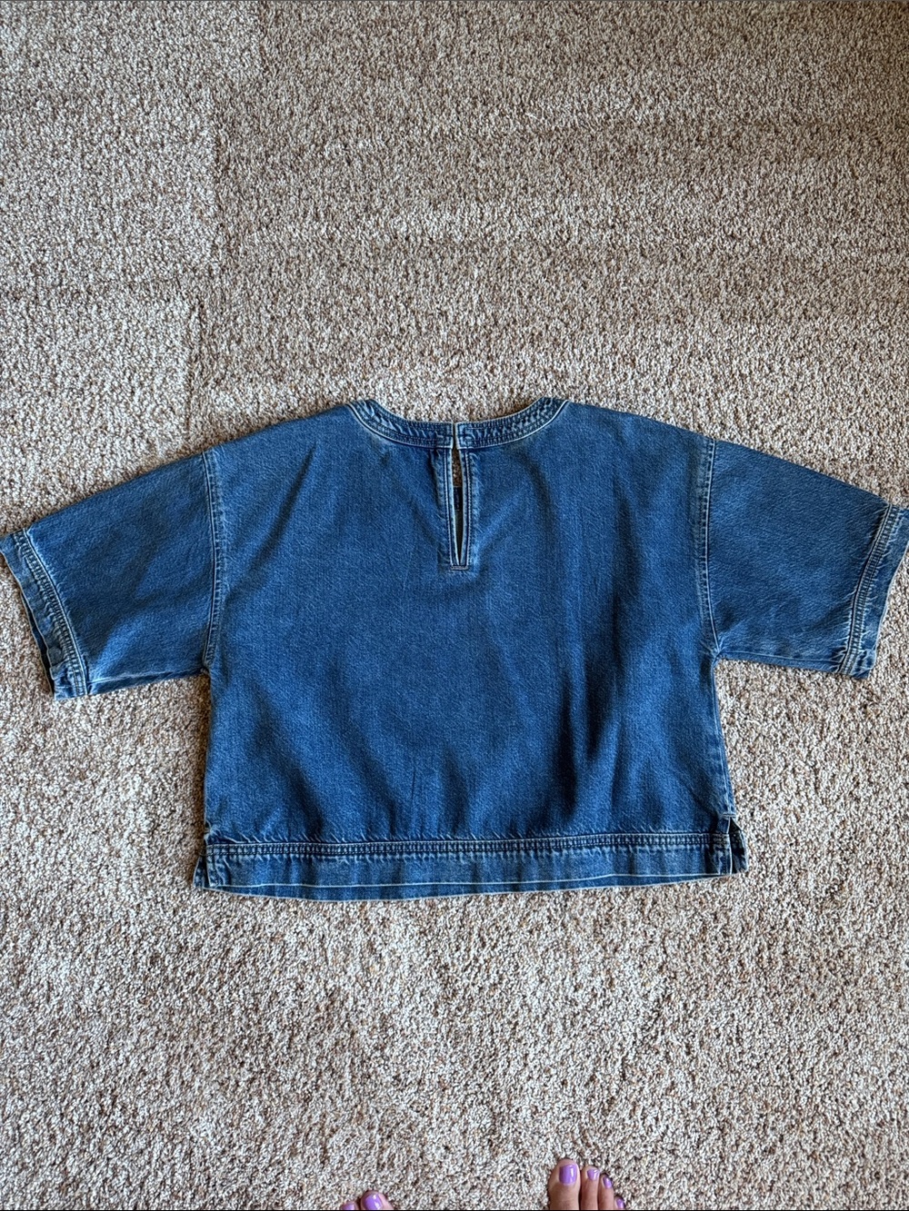 LOFT denim top, medium. NWT. - Picture 2 of 3